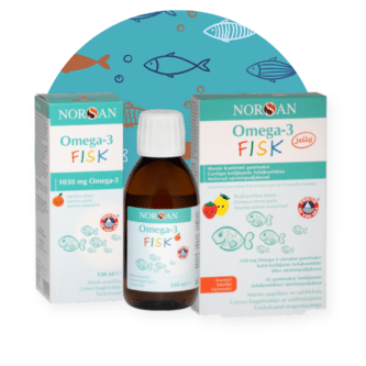 Omega-3 FISK rinkinys (aliejus+želatininės pastilės)