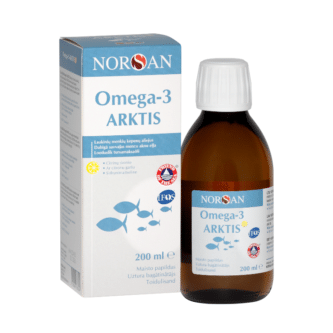 Omega-3 Arktis su vitaminu D, aliejus, 200ml