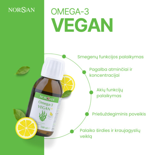 Omega-3 Vegan, aliejus, 100 ml — изображение 3