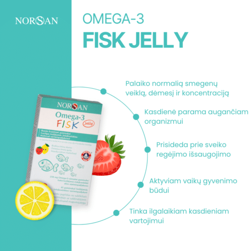 Omega-3 FISK rinkinys (aliejus+želatininės pastilės) - Image 4