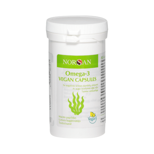 Omega-3 Vegan, kapsulės, 80 vnt.