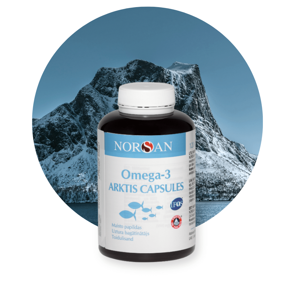 Omega-3 Arktis, kapsulės, 120 vnt.
