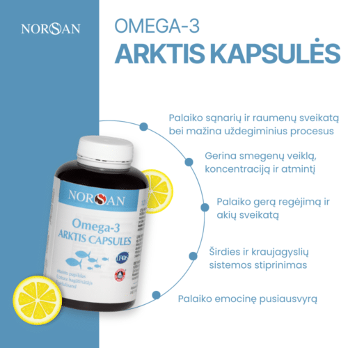 Omega-3 Arktis rinkinys (kapsulės + aliejus) - Image 4