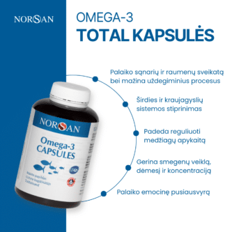 Omega-3 Total kapsulių komplektas