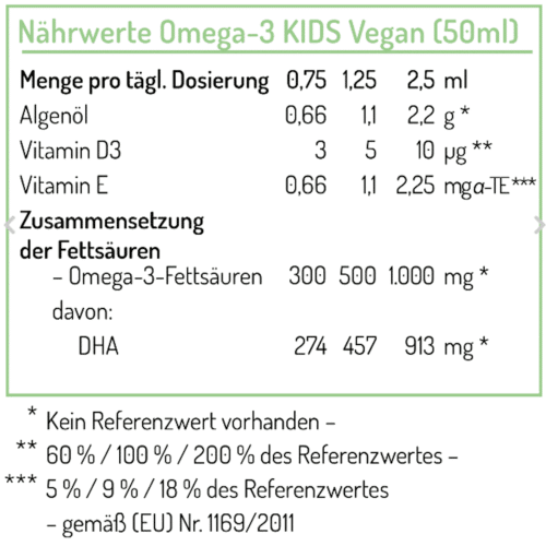 Omega-3 Alga, aliejus, 50 ml - Image 2