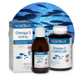 Omega-3 Total rinkinys (kapsulės+aliejus)