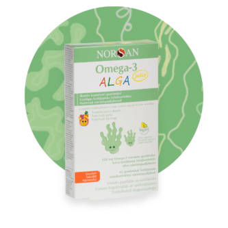 Omega-3 Alga Jelly, želatininės pastilės, 45 vnt.