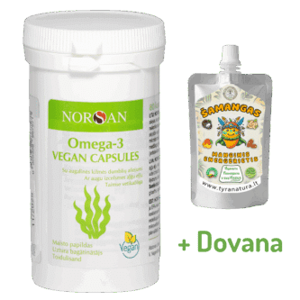 Omega-3 Vegan, kapsulės, 80 vnt.