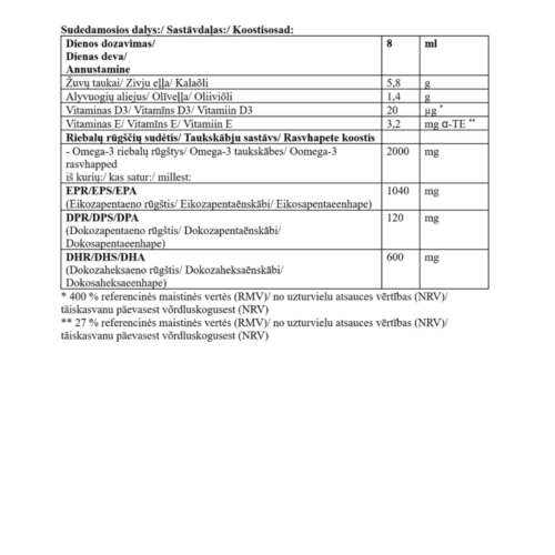 Omega-3 Total, aliejus, 200 ml - Image 5