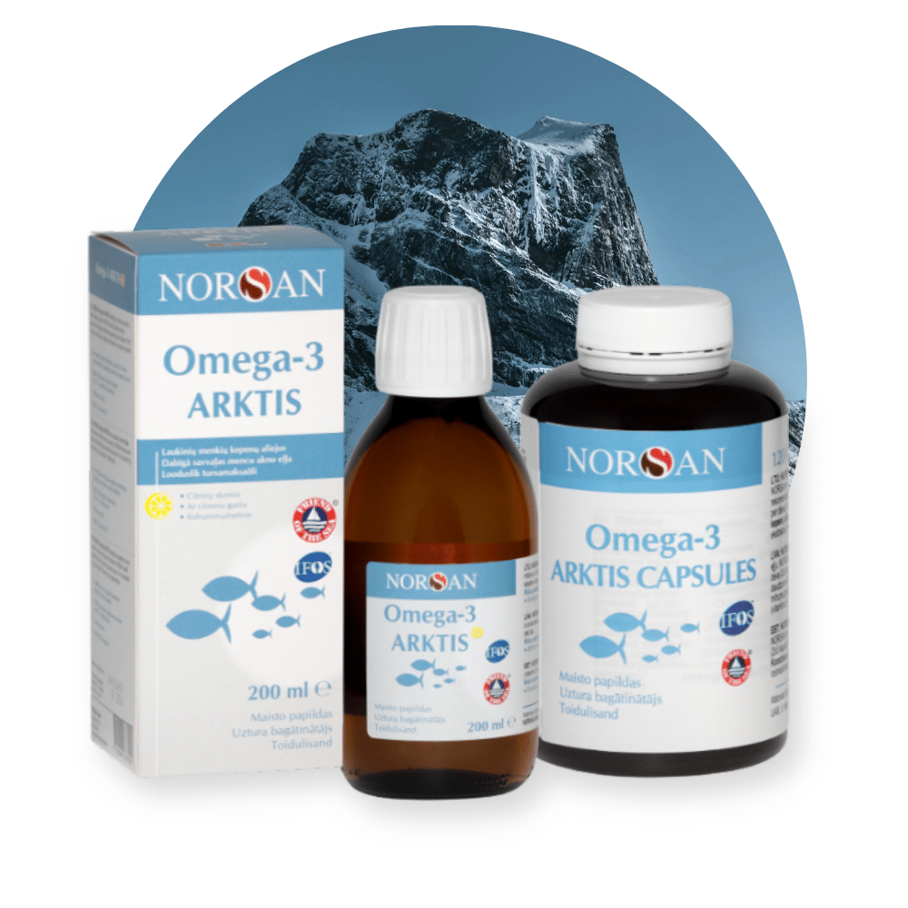 Omega-3 Arktis rinkinys (kapsulės + aliejus)