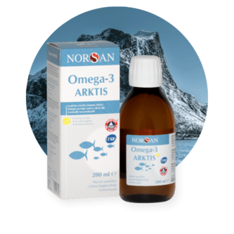 Omega-3 Arktis su vitaminu D, aliejus, 200ml