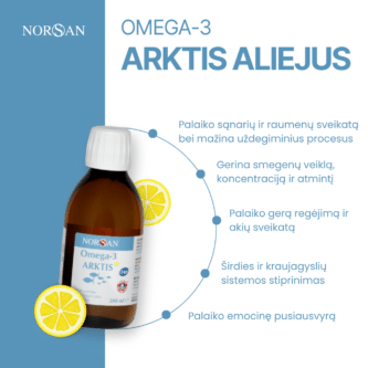 Omega-3 Arktis rinkinys (kapsulės + aliejus)