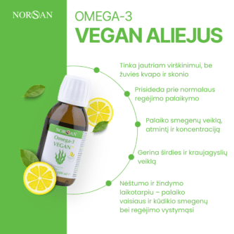 Omega-3 Vegan rinkinys (kapsulės+aliejus)
