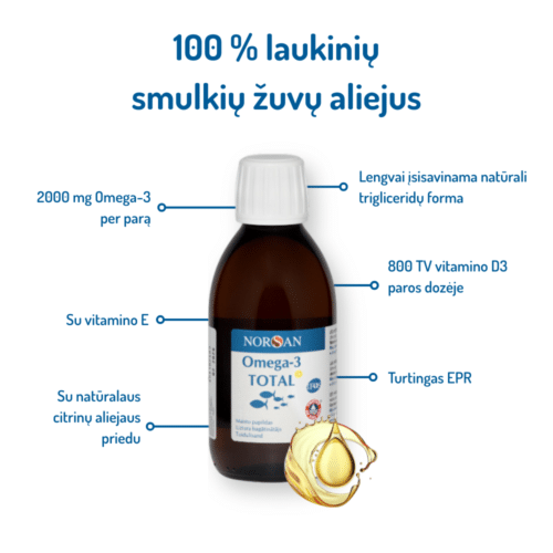 Omega-3 Total, aliejus, 200 ml - Image 4