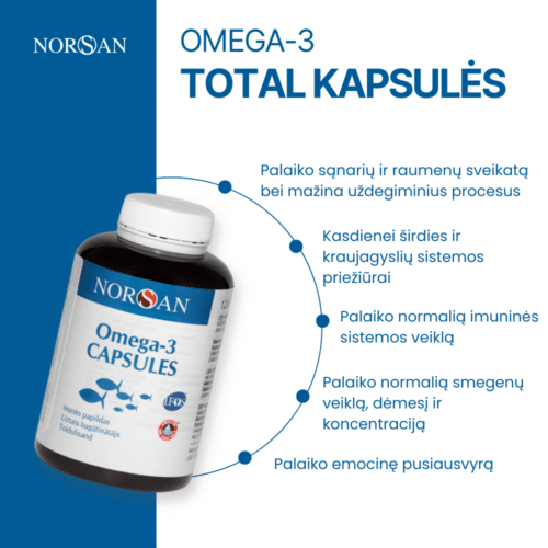 Omega-3 Capsules, kapsulės, 120 vnt. — изображение 2