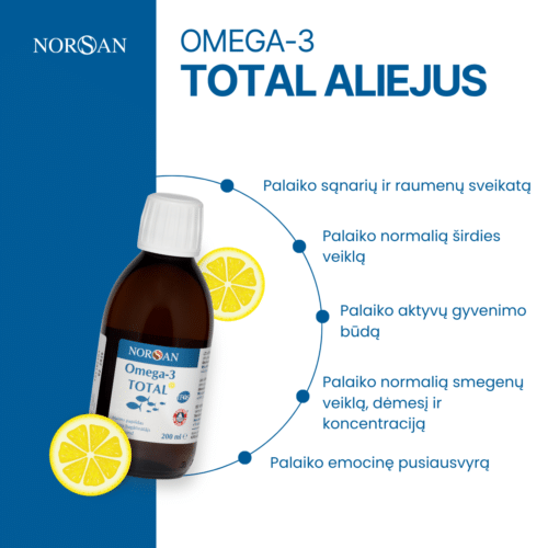 Omega-3 Total rinkinys (kapsulės+aliejus) - Image 3