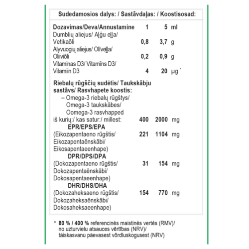 Omega-3 Vegan EPA aliejus, 100 ml - Image 5